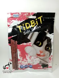 تشویقی مدادی گربه تیدبیت طعم مرغ و سیب- خرید تشویقی گربه شکل مدادی در پایا پت شاپ