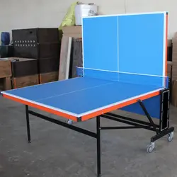 میز پینگ پنگ 4 چرخ ریلیMDF با روکش دو طرفه ضد خش A13