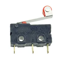 میکرو سوئیچ اهرم دار غلطکی 5A-250v-18mm - RODINIC