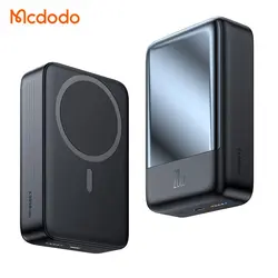 پاوربانک وایرلس مگ سیف 20 وات 20000 مک دودو مدل MCDODO MC-502 بهمراه کابل شارژ