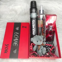 باکس هدیه ولنتاین مردونه با عروسک کد17