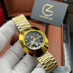 ساعت مچی مردانه رادو تخم مرغی Rado Diastar Golden Black