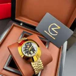 ساعت مچی مردانه رادو تخم مرغی Rado Diastar Golden Black