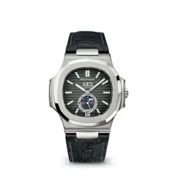 ساعت مچی مردانه پتک فیلیپ دو تقویم اتوماتیک Patek Philippe Two Automatic Calendars Black