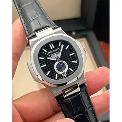ساعت مچی مردانه پتک فیلیپ دو تقویم اتوماتیک Patek Philippe Two Automatic Calendars Black