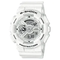 ساعت مچی مردانه زنانه کاسیو جی شاک تمام سفید Casio G-Shock GA-110PR Full White