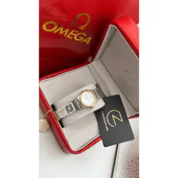 ساعت مچی امگا كانسليشن سیلور رزگلد صفحه صدف اندکس نگین (تک و ست) Omega Constellation Silver-Rose Gold Pearl Screen Jewel Index