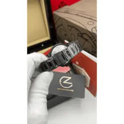ساعت مچی مردانه پتک فیلیپ ناتیلوس مشکی صفحه مشکی Patek Philippe Nautilus Watch Black Black Screen