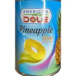کمپوت آناناس حلقه شده امریکن دل 565 گرم American Dole