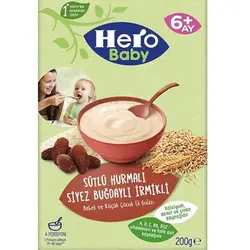 سرلاک گندم و خرما سبوس دار با شیر هرو بیبی Hero Baby