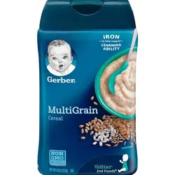سرلاک گربر با طعم میکس غلات مولتی گرین ۲۲۷ گرم Gerber