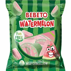 پاستیل مارشمالو هندوانه ای 70 گرم ببتو Bebeto