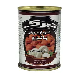 کنسرو لوبیا چیتی با قارچ 380g تبرک - الو هایپر