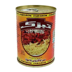 کنسرو سس ماکارونی با سویا 380g تبرک - الو هایپر