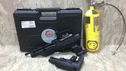 پک تفنگ تپانچه ای پی سی پی کرال ان پی صفر وان داخل هاردکیس با رد دات و کپسولو کیت