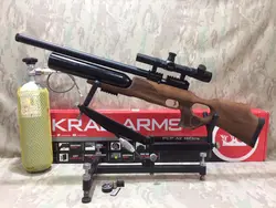 پک تفنگ پی سی پی کرال جامبو سوپر تیونینگ ۷۰ ژولی با دوربین حرفه ای و لیزر هدفزنی تفنگ و کپسول و کیت