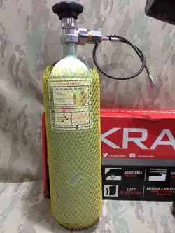 پک تفنگ پی سی پی کرال جامبو سوپر تیونینگ ۷۰ ژولی با دوربین حرفه ای و لیزر هدفزنی تفنگ و کپسول و کیت