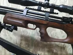 تفنگ پی سی پی کرال پانچر بریکر در حد پلمپ به همراه سایلنسر پایه تفنگ و دوربین