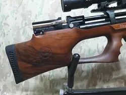 تفنگ پی سی پی کرال پانچر بریکر در حد پلمپ به همراه سایلنسر پایه تفنگ و دوربین