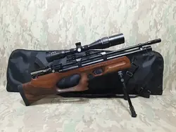 تفنگ پی سی پی کرال پانچر بریکر در حد پلمپ به همراه سایلنسر پایه تفنگ و دوربین