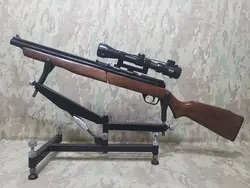 تفنگ بادی بنجامین 392 امریکایی پمپ مستر به همراه دوربین در حد نو