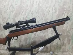 تفنگ بادی بنجامین 392 امریکایی پمپ مستر به همراه دوربین در حد نو