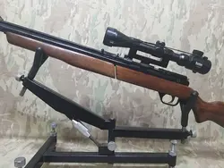 تفنگ بادی بنجامین 392 امریکایی پمپ مستر به همراه دوربین در حد نو