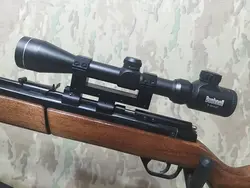 تفنگ بادی بنجامین 392 امریکایی پمپ مستر به همراه دوربین در حد نو