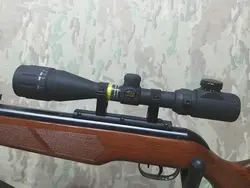 تفنگ بادی گامو هانتر دی بی در حد پلمپ به همراه دوربین BSA 3.12×40