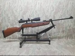 تفنگ بادی گامو هانتر دی بی در حد پلمپ به همراه دوربین BSA 3.12×40