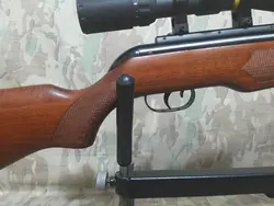 تفنگ بادی گامو هانتر دی بی در حد پلمپ به همراه دوربین BSA 3.12×40