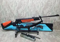 تفنگ بادی مارشال المپیوس اورنج به همراه دوربین فنر زاپاس داخل کارتن عین پلمپ نوعه نوعه نو
