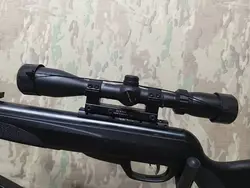 تفنگ بادی گامو بلک نایت در حد پلمپ به همراه کیف و دوربین سنترپویینت 40*3.9