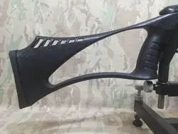 تفنگ بادی گل مشکی در حد پلمپ 5 شلیک به همراه کیف تفنگ و ساچمه