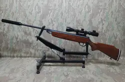 تفنگ بادی هاتسان رنجر آپاچی ١١٠٠ قنداق چوبی به همراه دوربین در حد نو