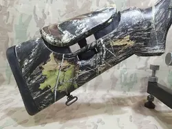 تفنگ بادی هاتسان رنجر آپاچی 1300 ایكس استتار در حد پلمپ نوعه نوعه نو همراه با بند و پایه تفنگ و فنر فابریك هاتسان