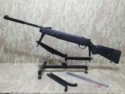 تفنگ بادی هاتسان رنجر آپاچی 1400 ایكس در حد پلمپ نوعه نوعه نو همراه با پایه تفنگ و فنر فابریك هاتسان