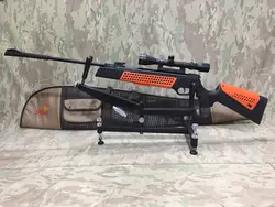 تفنگ بادی مارشال المپیوس اورنج همراه دوربین بی اس اِی و كیف حمل در حد نو