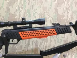 تفنگ بادی مارشال المپیوس اورنج همراه دوربین بی اس اِی و كیف حمل در حد نو