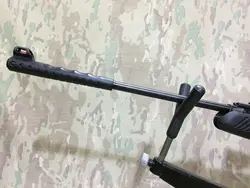 تفنگ بادی ماكسیموس مد 008 قنداق تامب هول در حد نو همراه دوربین زوم دار نوركونیا ، كيف حمل و پايه تفنگ و فنر اضافه فابريك