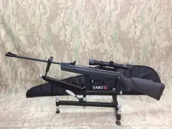 تفنگ بادی گامو شادو ١٠٠٠ گپ فلزی با دوربین بوشنل و كیف حمل دست دوم سالم
