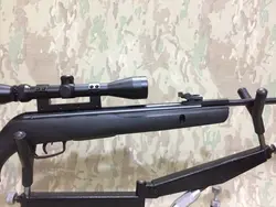 تفنگ بادی گامو شادو ١٠٠٠ در حد نو همراه دوربين زوم دار و كيف حمل فابريك گامو