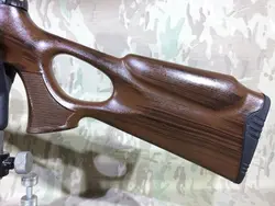 تفنگ بادی هانتر دوربین دار با پایه تفنگ و فنر زاپاس در حد نو