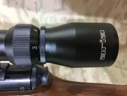 تفنگ بادی هانتر دوربین دار با پایه تفنگ و فنر زاپاس در حد نو