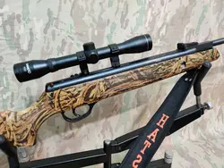 تفنگ بادی هاتسان 1100 استتار با دوربین در حد پلمپ