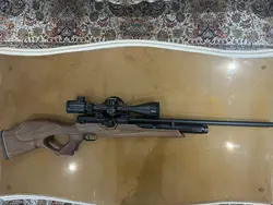 تفنگ پی سی پی وایرخ 100 تی اف اس بی ممدوح در حد نو عین آکبند با دوربین فوق حرفه ای