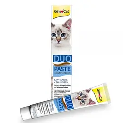 خمیر مولتی ویتامین گربه جیم کت مدل Duo Paste Multi Vitamin طعم ماهی تن وزن ۵۰ گرم - وتوریا