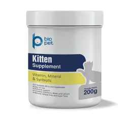 مکمل بچه گربه بایوپت پلاس 200 گرمی - وتوریا