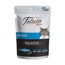 پوچ گربه بالغ فلیشیا طعم سالمون وزن 85 گرم - وتوریا