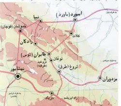 سير تحول استخوان‌بندي اصلي شهر مشهد